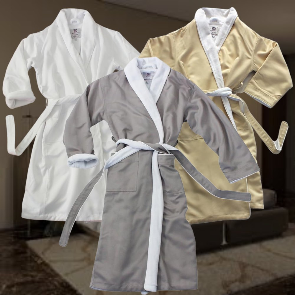 Spa Bathrobe (Light Slate): image 2