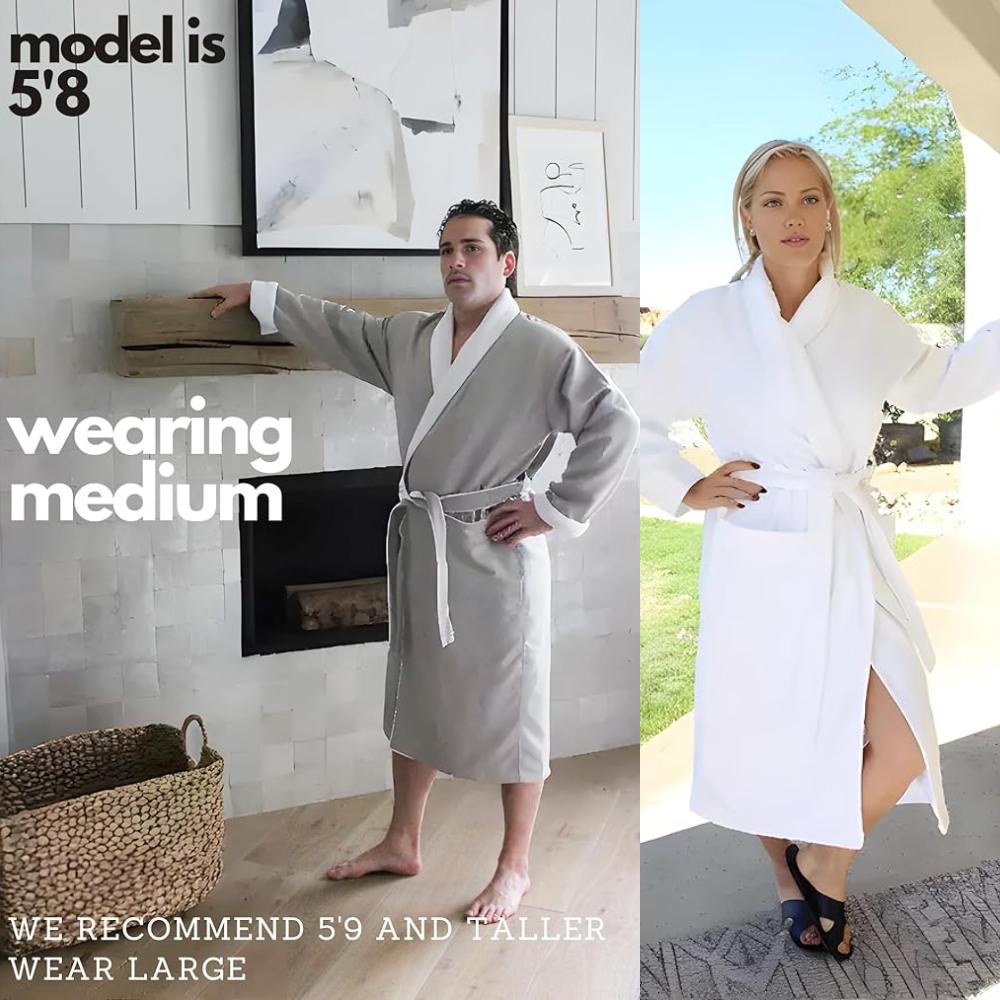 Spa Bathrobe (Light Slate): image 3