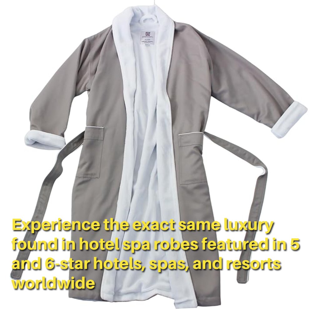 Spa Bathrobe (Light Slate): image 5