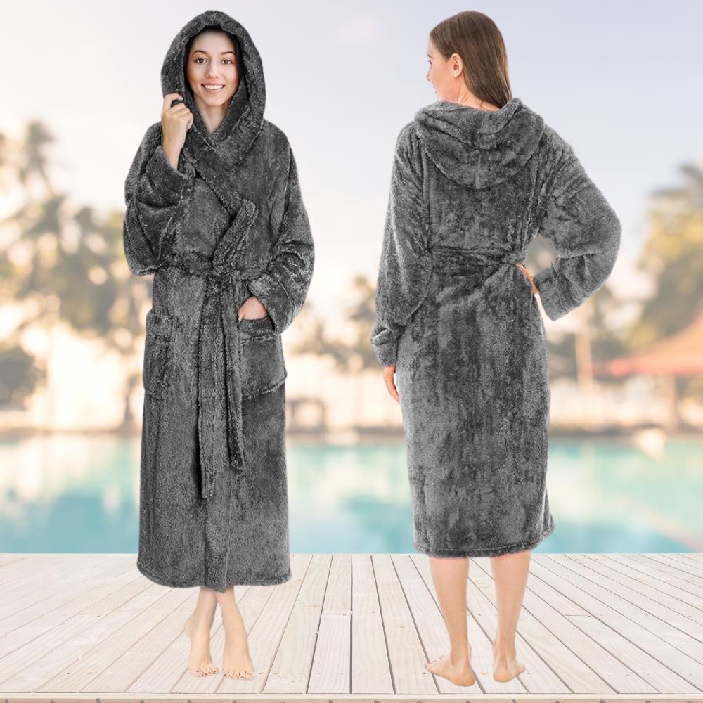 Hooded Shower Robe: image 1