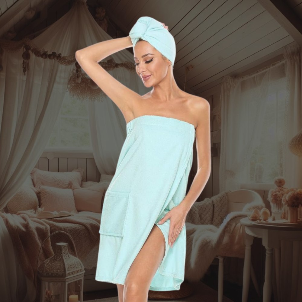 Towel Wrap (Blue / Small Medium): image 2