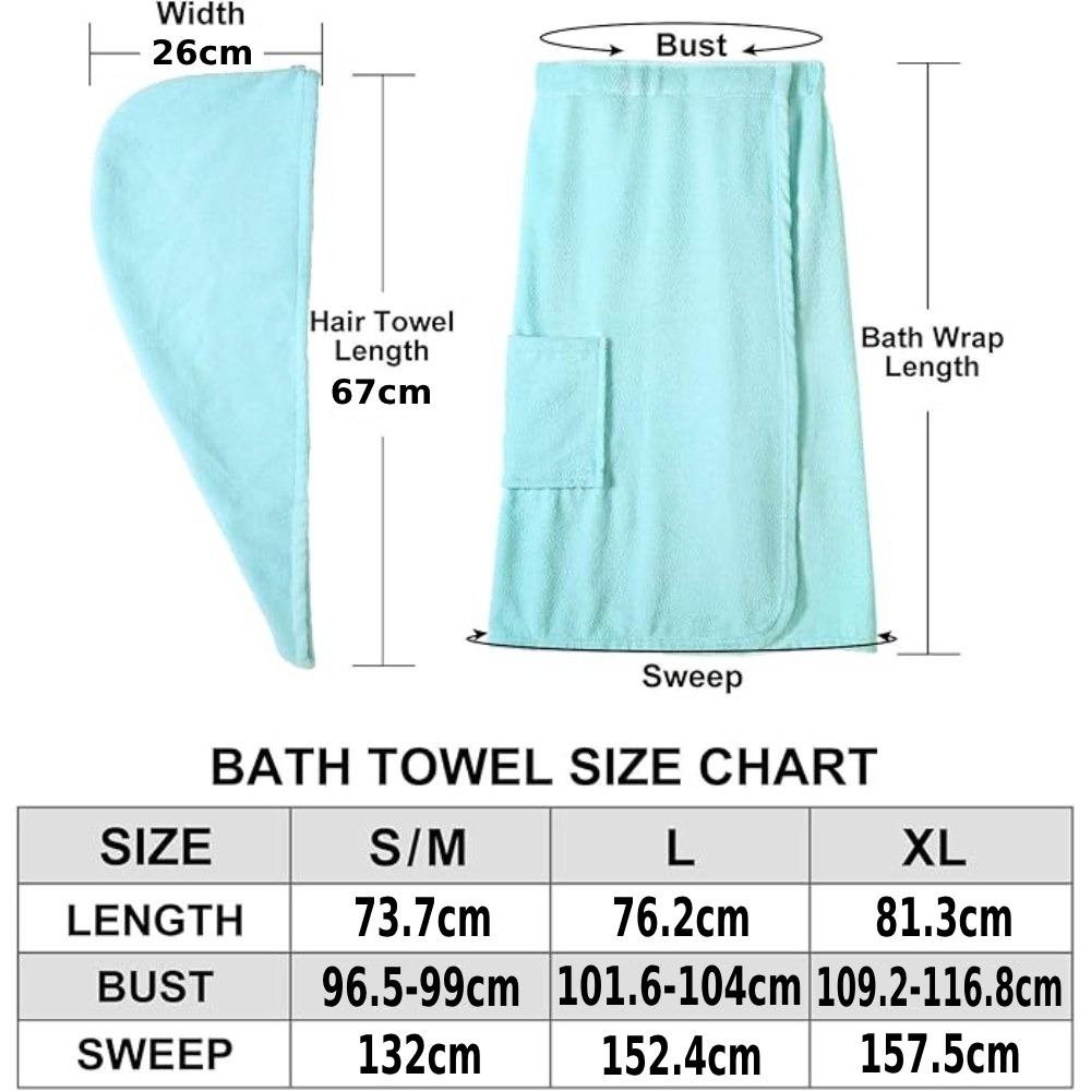 Towel Wrap (Blue / Small Medium): image 3